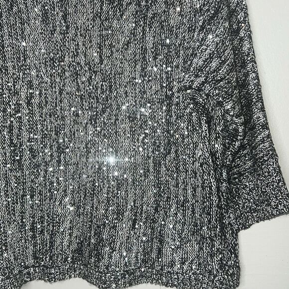 Chico’s Kendra Glitz Pullover Sweater 3/4 Sleeves - Picture 2 of 8